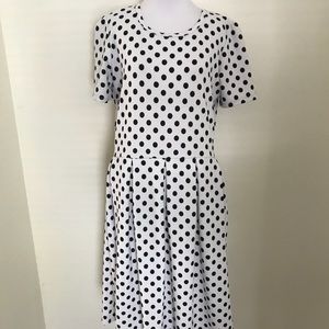 Polka Dot LuLaRoe Amelia Dress (rare)